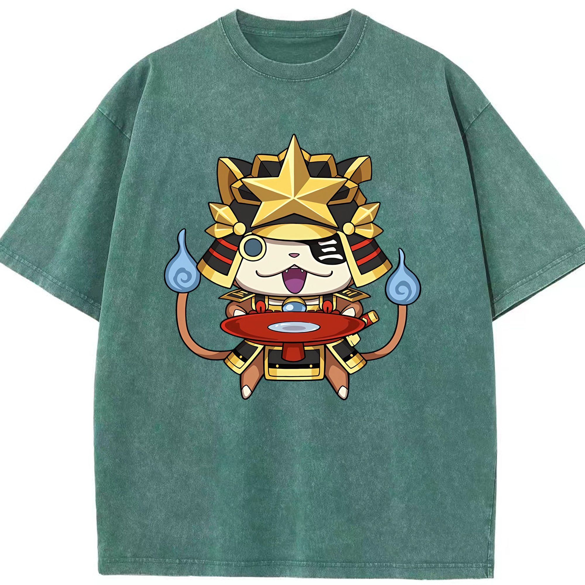（画像用） 妖怪ウォッチ Yo-kai Watch 綿100% ヴィンテージ風 半袖Tシャツ（フロントプリント）
